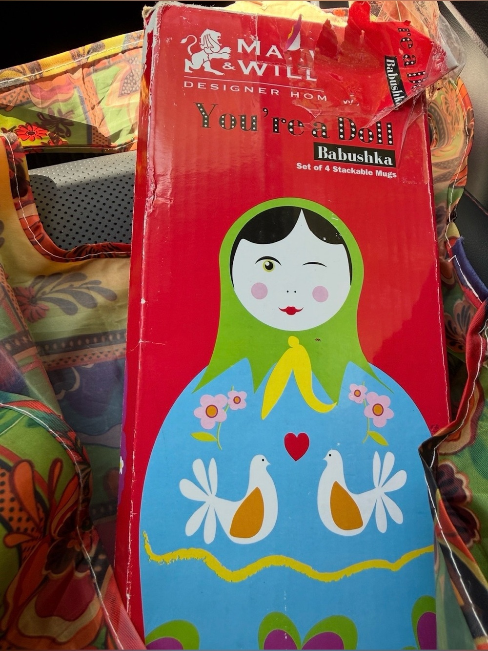 Maxwell & Williams "You're a Doll" Babushka/ Matryoshka Stackable Mugs Colorful - Picture 4 of 4